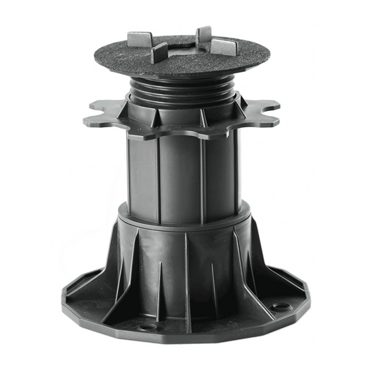 Adjustable slab supports for patio slabs - Height-adjustable feet for ceramic, stone, concrete and tiles - 24 pieces, 140-220 mm