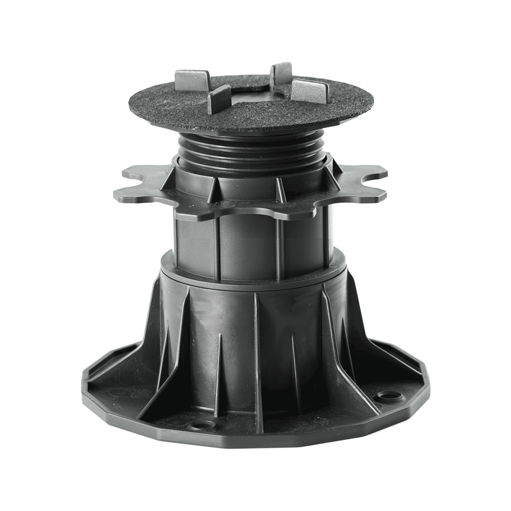 Justierbare Plattenlager Stelzlager für Terrassen-Platten - Höhenverstellbare Stellfüße für Keramik, Stein, Beton und Fliesen - 48 Stück, 65-140 mm