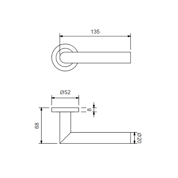 Griffwelt Drückergarnitur | Ferrara RG0901 | tiefschwarz | WC-Ausführung