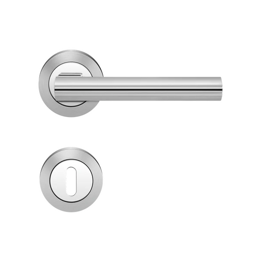 Karcher Design Drückergarnitur | Chicago R220 | chrom / chrom matt | BB-Ausführung