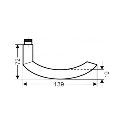 Karcher design Drückergarnitur Sylt ER26 BB 39-43 mm Edelstahl matt