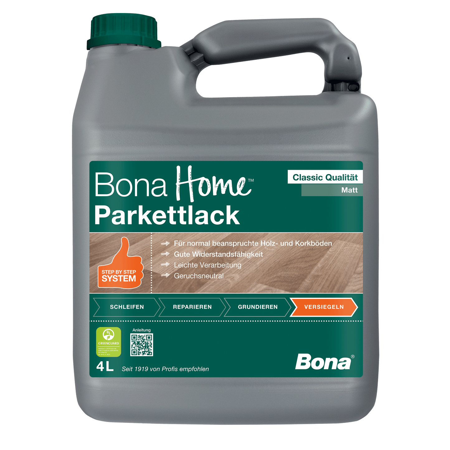 Bona Home Komplett-Bundle – Fugenkitt, Grundierung & Parkettlack (matt)