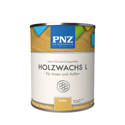 PNZ Holzwachs L für Innen und Außen | lösemitttelfreier Wachsanstrich | Nachhaltig hergestellt mit regionalen Rohstoffen | für alle Hölzer, auch Bienenhäuser